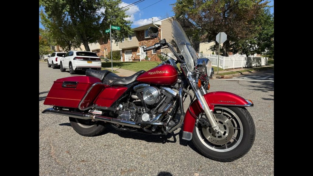 Videothumbnail: Road King Evo Harley Davidson 1996 Patriot Red Pearl Code BJ  74661